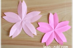 折り紙桜の花びら1